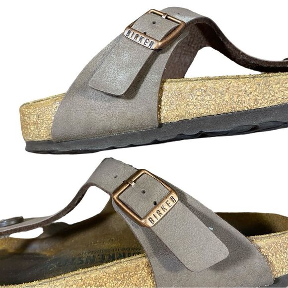 Women's Birkenstock Gizeh Birko-Flor Brown Thong Sandals Size 37 - Picture 10 of 11